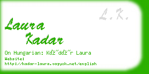 laura kadar business card